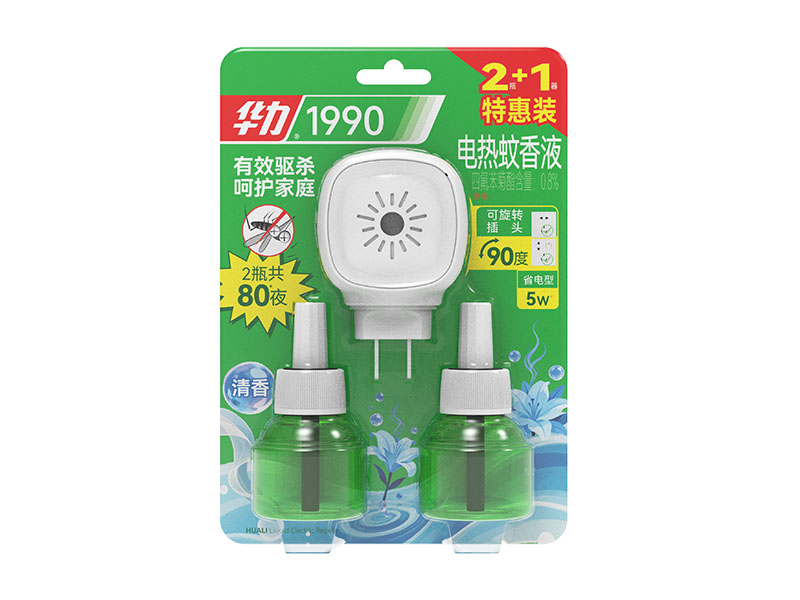 Fresh Scent Electric Mosquito Liquid Value Pack (2+1 Hang Card)