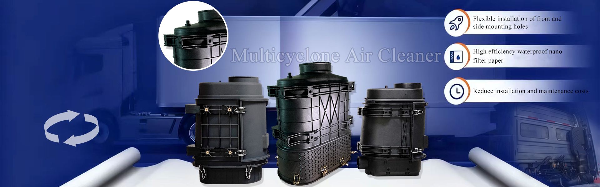 Multi directional installation holes
