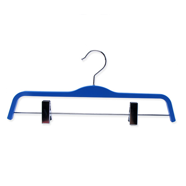colorful-thin-plastic-pants-hanger-with-clip-for-plastic-skirt-hangers