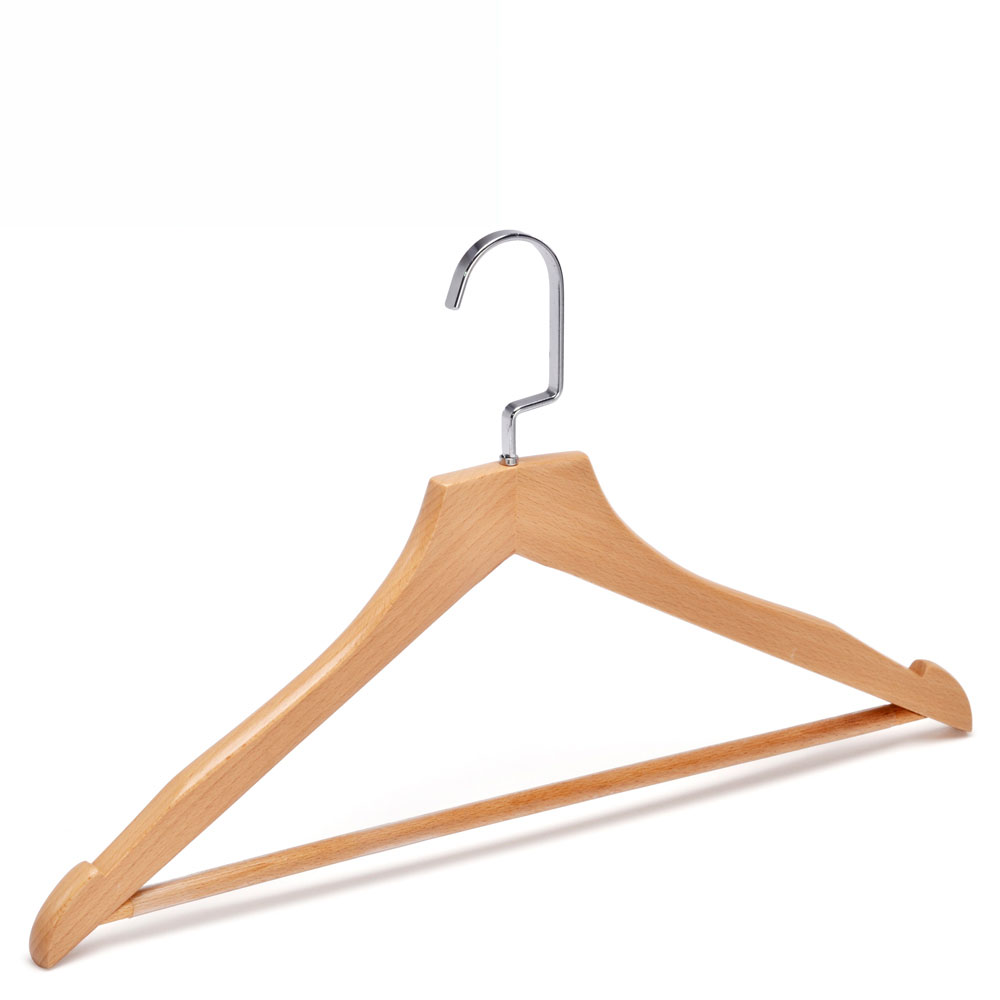 factory-produced-environmenetal-solid-wood-coat-hangers-for-suit-dress gallery 1