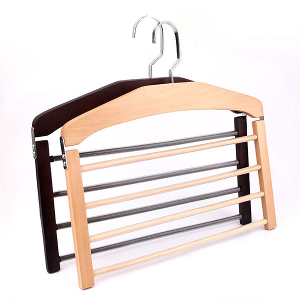 solid wood multiple pants hanger space saving pants hangers