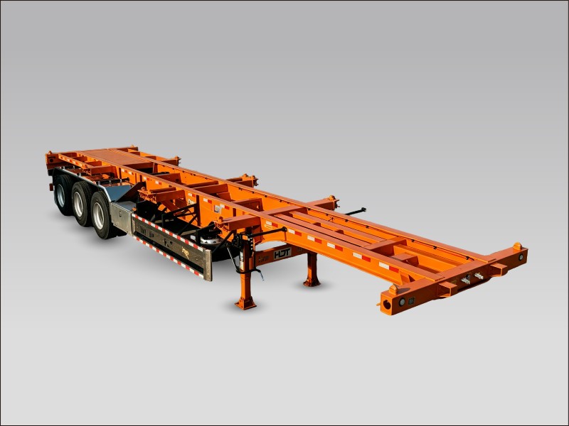 YUNHU 45Feet Low-Profile  Gooseneck Container Transport Semi-Traile