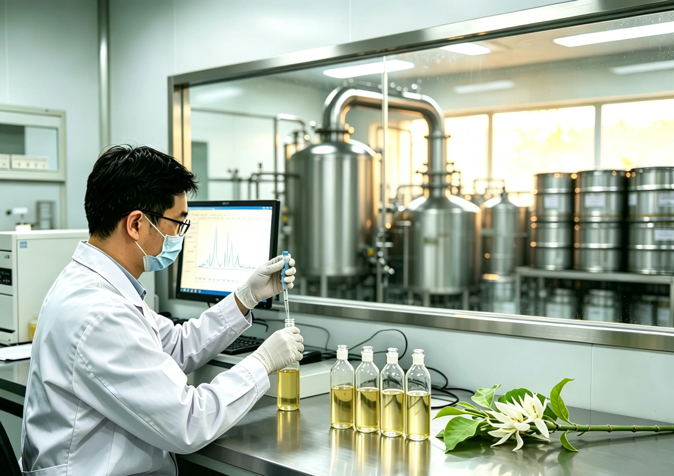 What Are the Key Ingredient Specifications of White Michelia Oil, and How Does Linalool Content Affect Formula Selection?