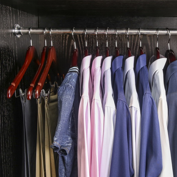 JS HANGER Multifunctional High Grade Solid Wooden Suit Hangers