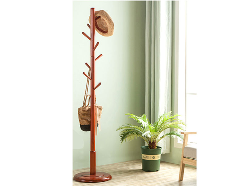 Home Traditional Wooden Coat Rack Coat Tree Hat Hanger