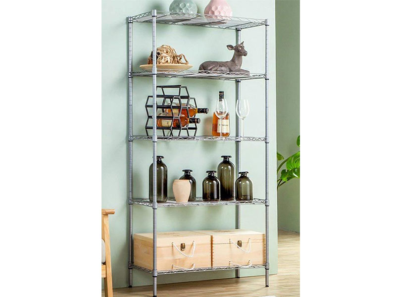 Supreme 5 Tier Shelving with Adjustable Shelves and Leveling Feet