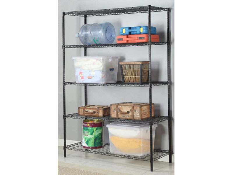 Black Powder-coating Standing Shelf Units