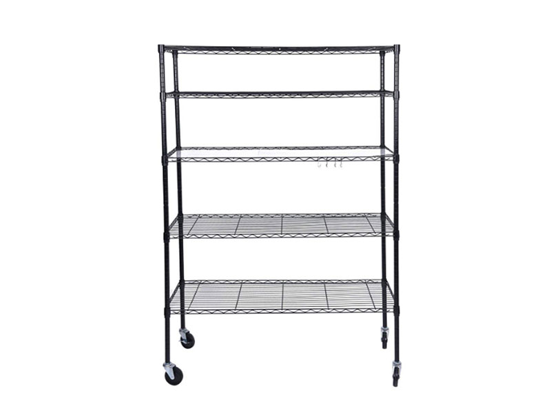 Black Powder-coating Standing Shelf Units