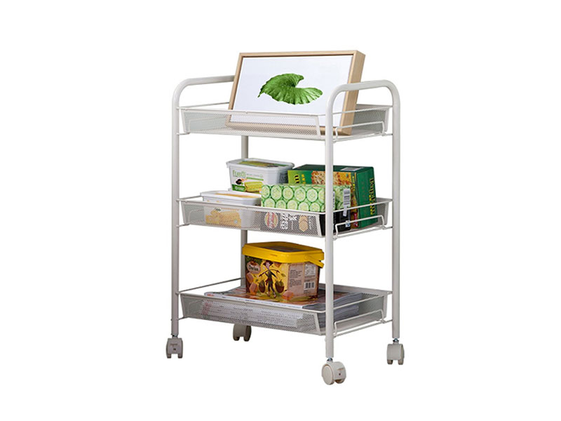 White Quality Carbon Steel-Durable and Sturdy Utility Carts