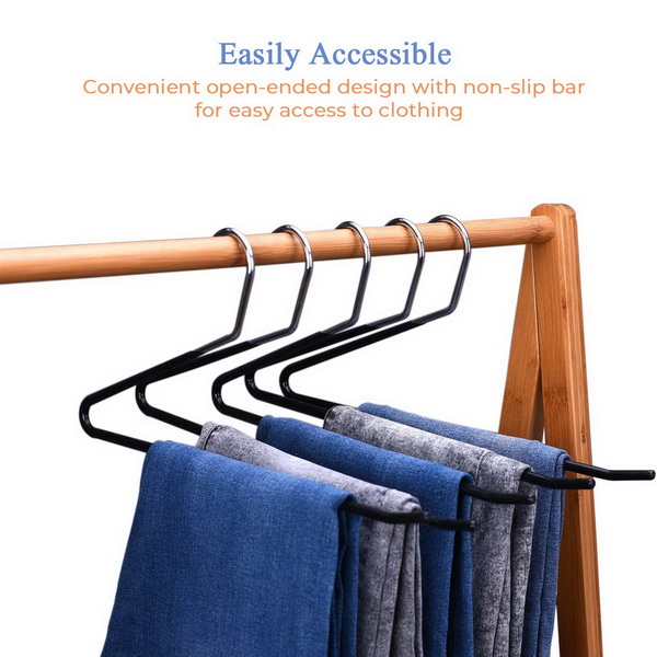 JS HANGER 20 Pack Open Ended Slacks Pant Hangers