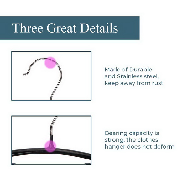 JS HANGER Space-Saving Metal Coat Hanger