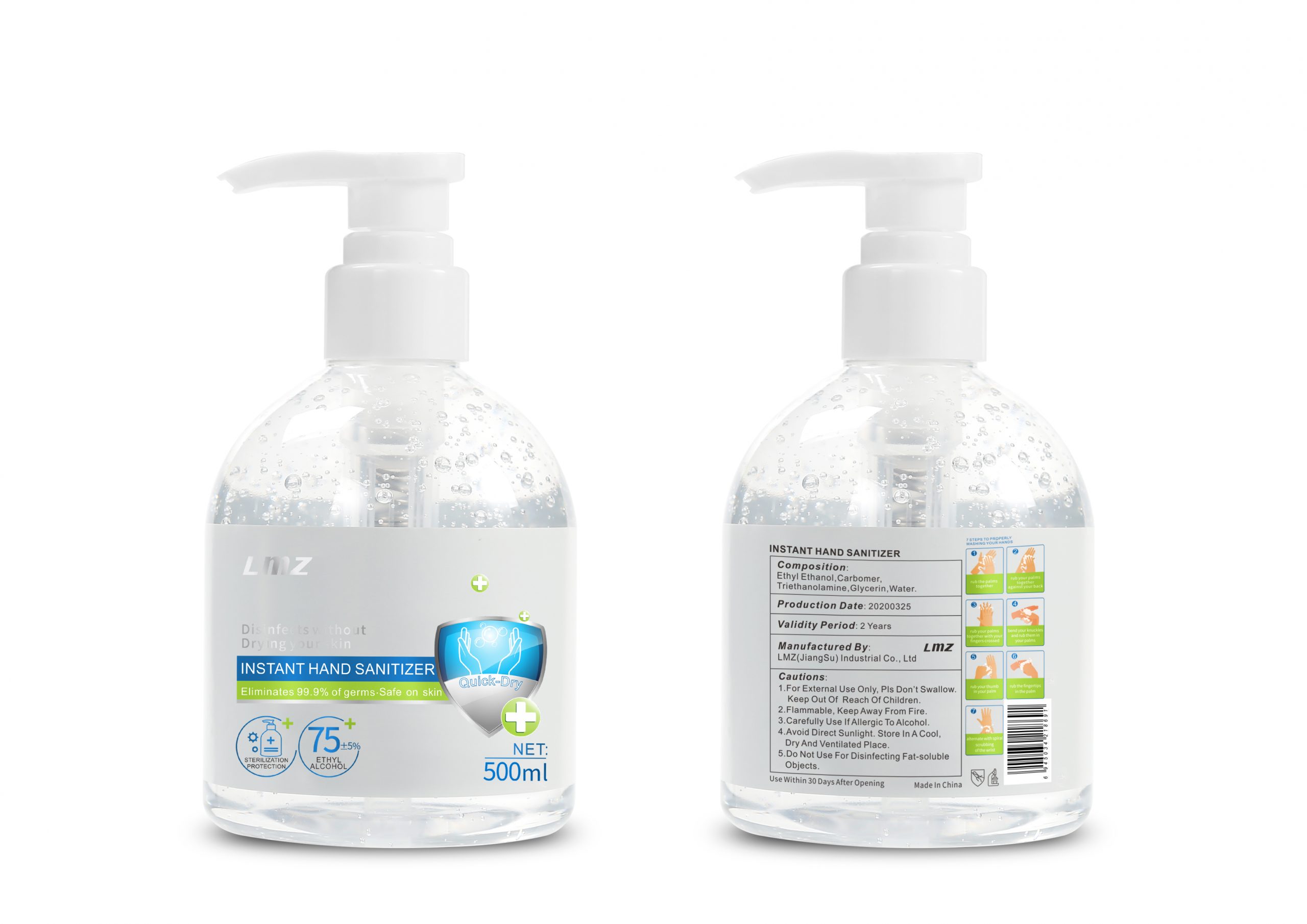 LMZ Quick Dry Instant Hand Sanitizer 30/100/500ml