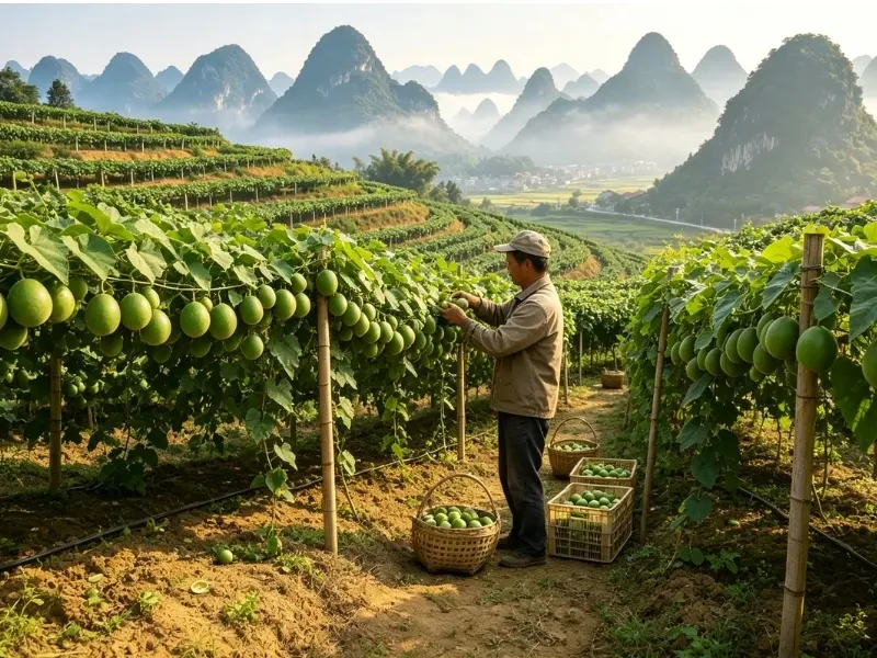 Rural economy revitalization through monk fruit