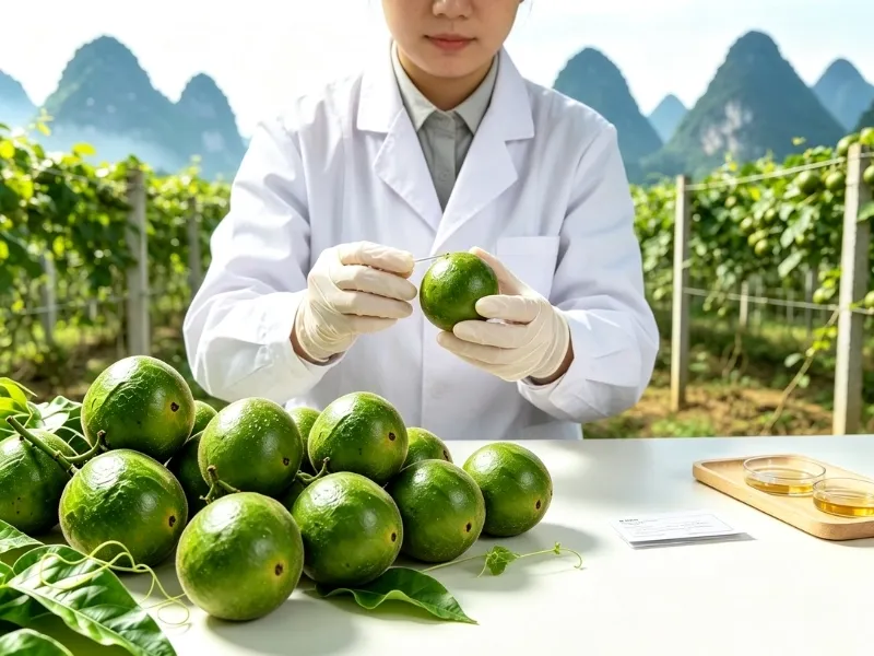 Raw monk fruit from contracted farmers