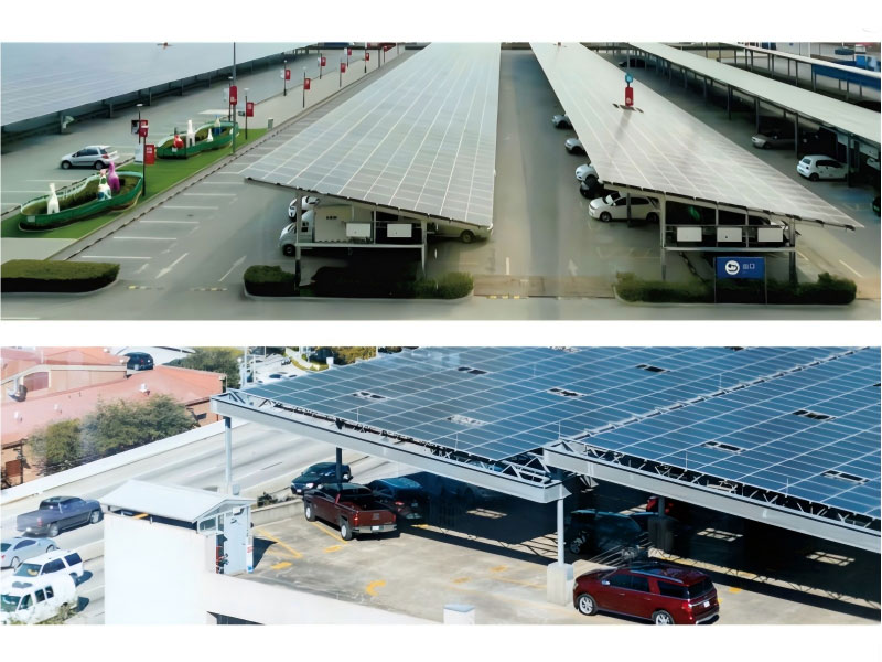 Vehicle Shed Photovoltaic Stents